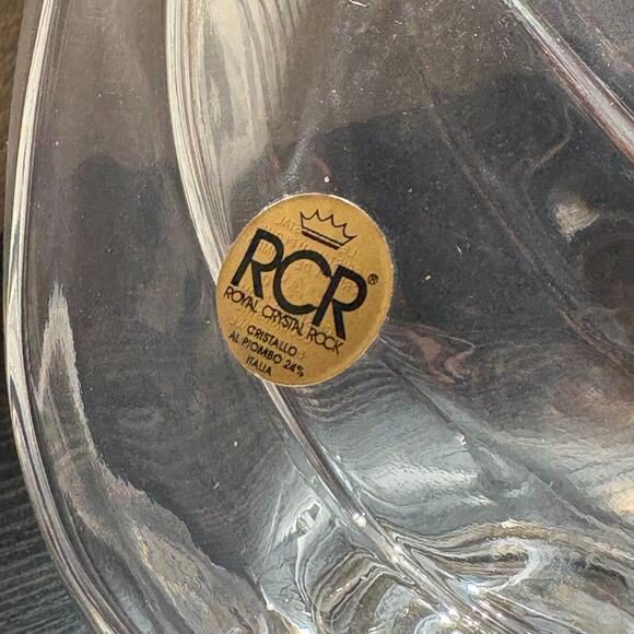 Vintage Royal Crystal Rock Glass and Silver plate Duck Swan Decanter Pitcher MCM - Picture 5 of 8